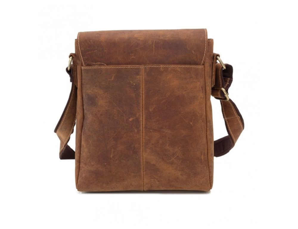 Месенджер зі шкіри коричневого кольору Tiding Bag G1157B - Фотографія № 3