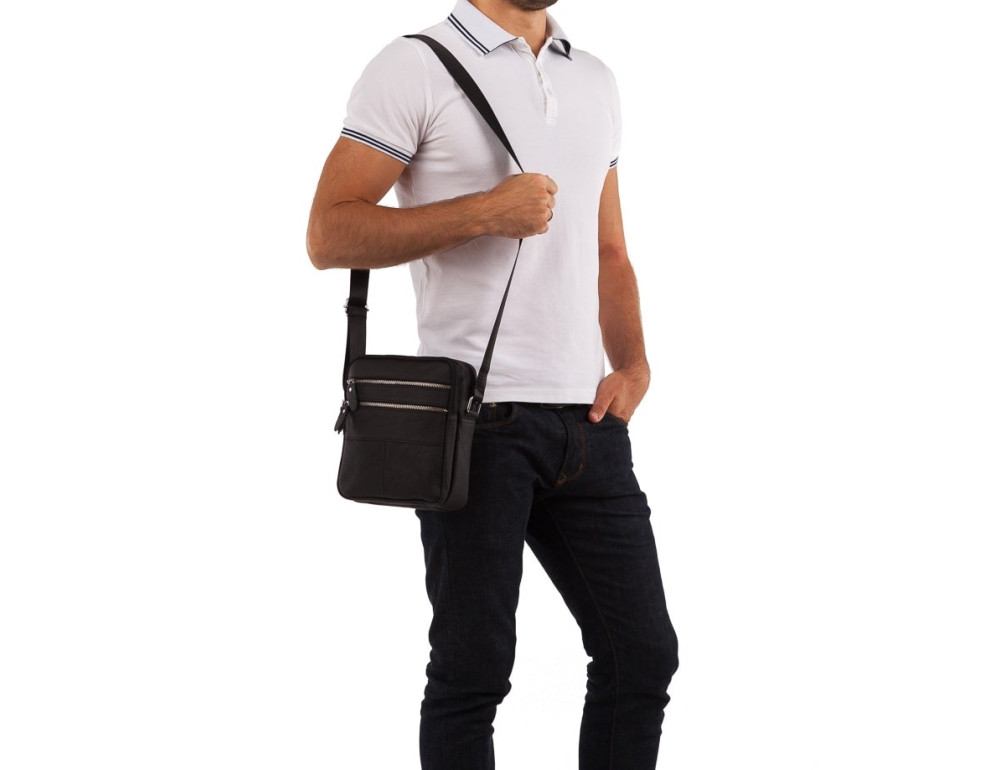 Чоловіча шкіряна сумка-месенджер TIDING BAG M38-3923A - Фотографія № 7