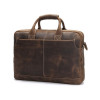 Брутальний портфель з кінської шкіри TIDING BAG t1019-1 коричневий