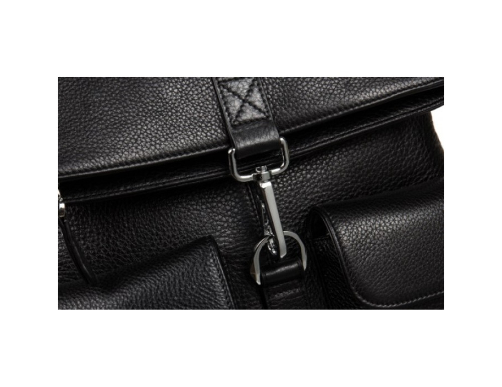 Шкіряний рюкзак TIDING BAG B3-062A чорний - Фотографія № 8