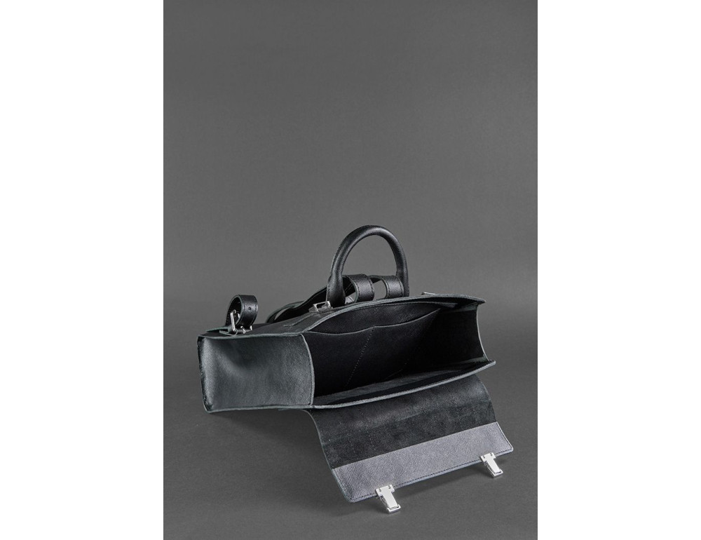 Шкіряний жіночий чорний рюкзак Blackwood BN-BAG-29-bw - Фотографія № 6