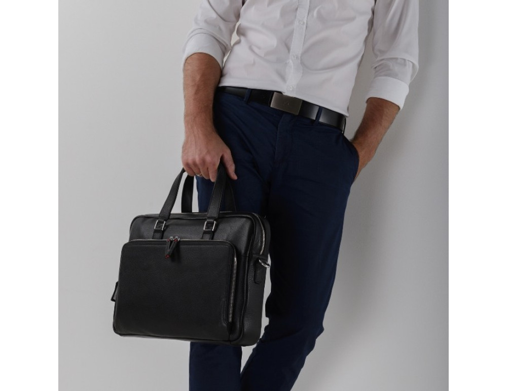 Чоловіча шкіряна сумка TIDING BAG NM17-33960A - Фотографія № 5