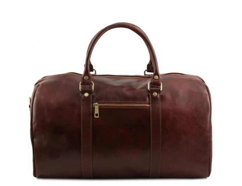 Большая кожаная дорожная сумка Италия Tuscany Leather TL VOYAGER TL141247 Dark Brown - Фото № 3