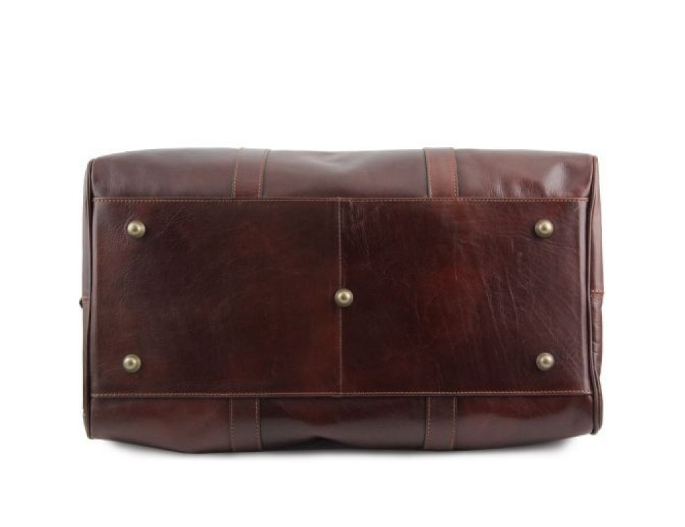 Большая кожаная дорожная сумка Италия Tuscany Leather TL VOYAGER TL141247 Dark Brown - Фото № 4
