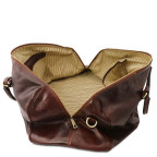Большая кожаная дорожная сумка Италия Tuscany Leather TL VOYAGER TL141247 Dark Brown - Фото № 104
