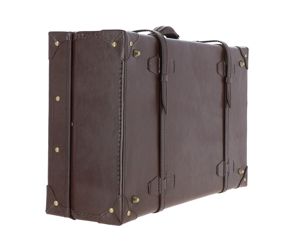 Большой кожаный чемодан Ashwood VIN-22 Brown - Фото № 5