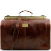 Великий шкіряний саквояж коричневого кольору Madrid Tuscany Leather TL1022 Brown Великий шкіряний саквояж коричневого кольору Madrid Tuscany Leather TL1022 Brown