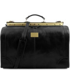 Великий шкіряний саквояж Madrid Tuscany Leather TL1022 Black - Фотографія № 100