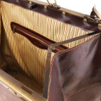 Великий шкіряний саквояж Madrid Tuscany Leather TL1022 Dark Brown - Фотографія № 104