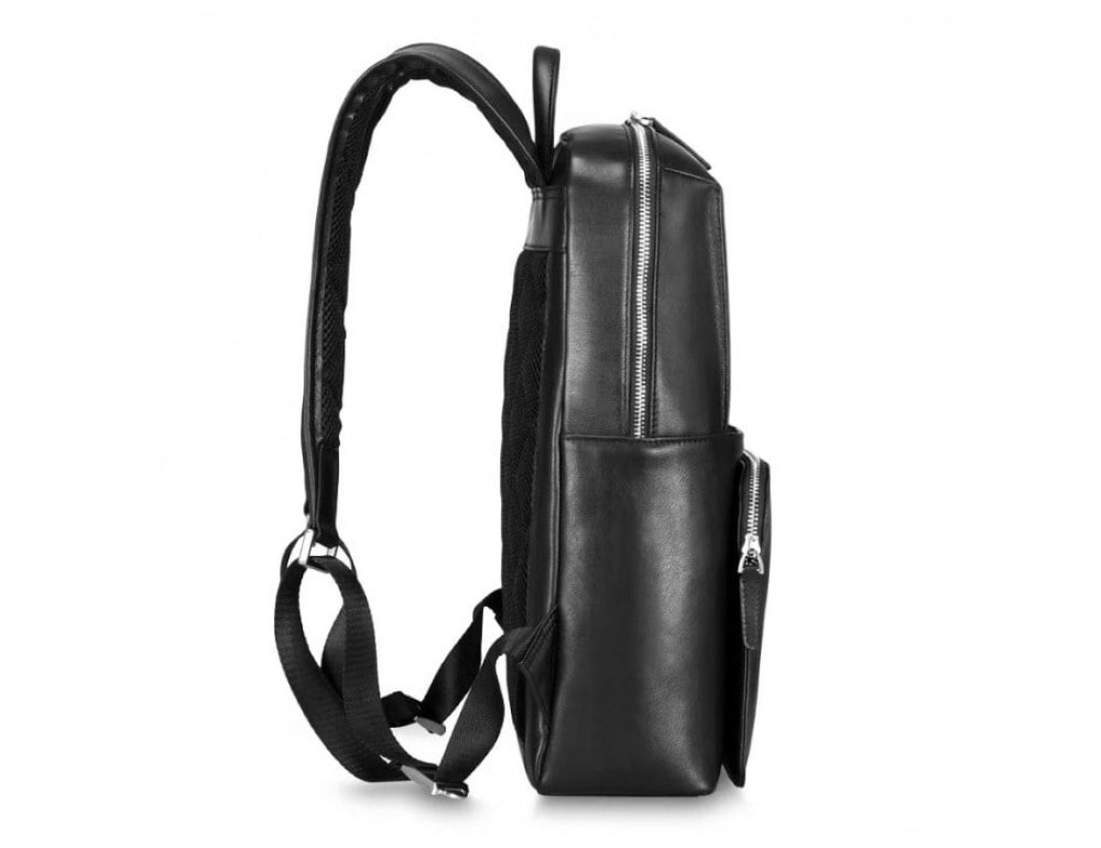 Чоловічий шкіряний рюкзак TIDING BAG B3-103A чорний - Фотографія № 3