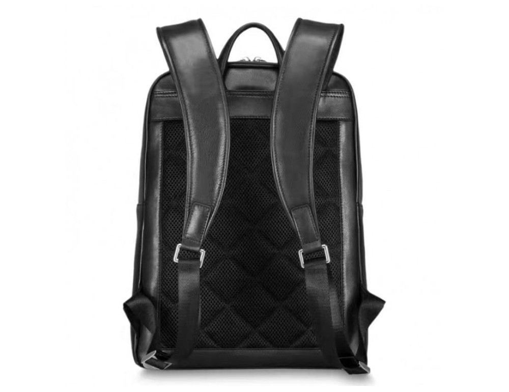 Чоловічий шкіряний рюкзак TIDING BAG B3-1692A чорний - Фотографія № 2