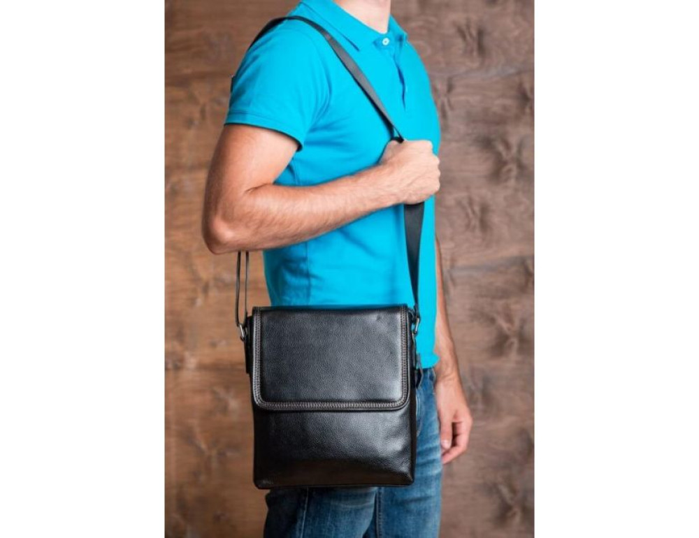 Шкіряна сумка через плече TIDING BAG M9806-1A - Фотографія № 7