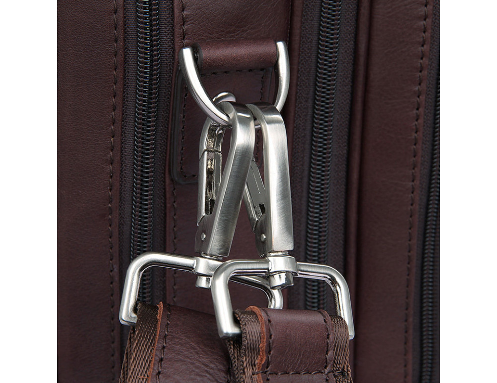Чоловіча шкіряна сумка на три секції TIDING BAG 7289X - Фотографія № 4