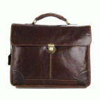 Коричневий великий шкіряний портфель TIDING BAG 7091C - Фотографія № 103