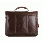 Коричневий великий шкіряний портфель TIDING BAG 7091C - Фотографія № 105