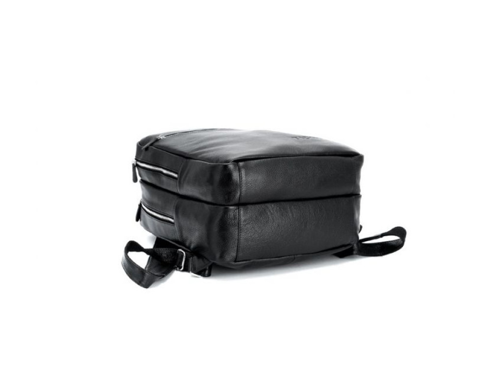 Чоловічий шкіряний рюкзак TIDING BAG T3064 чорний - Фотографія № 5