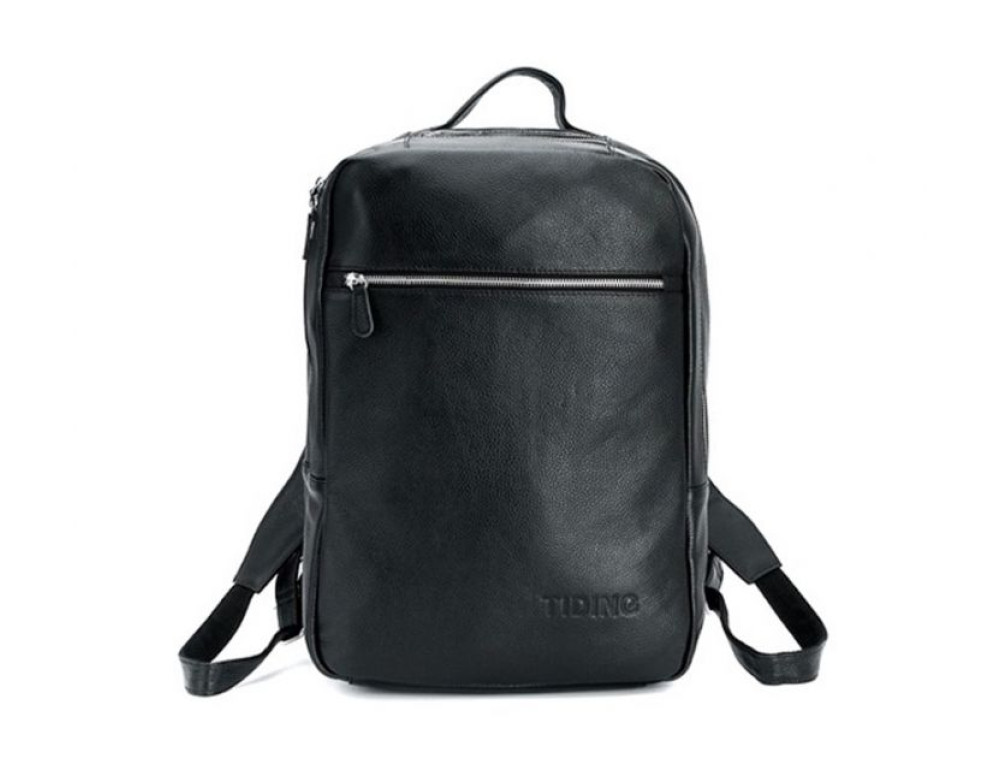 Чоловічий шкіряний рюкзак TIDING BAG T3064 чорний - Фотографія № 9