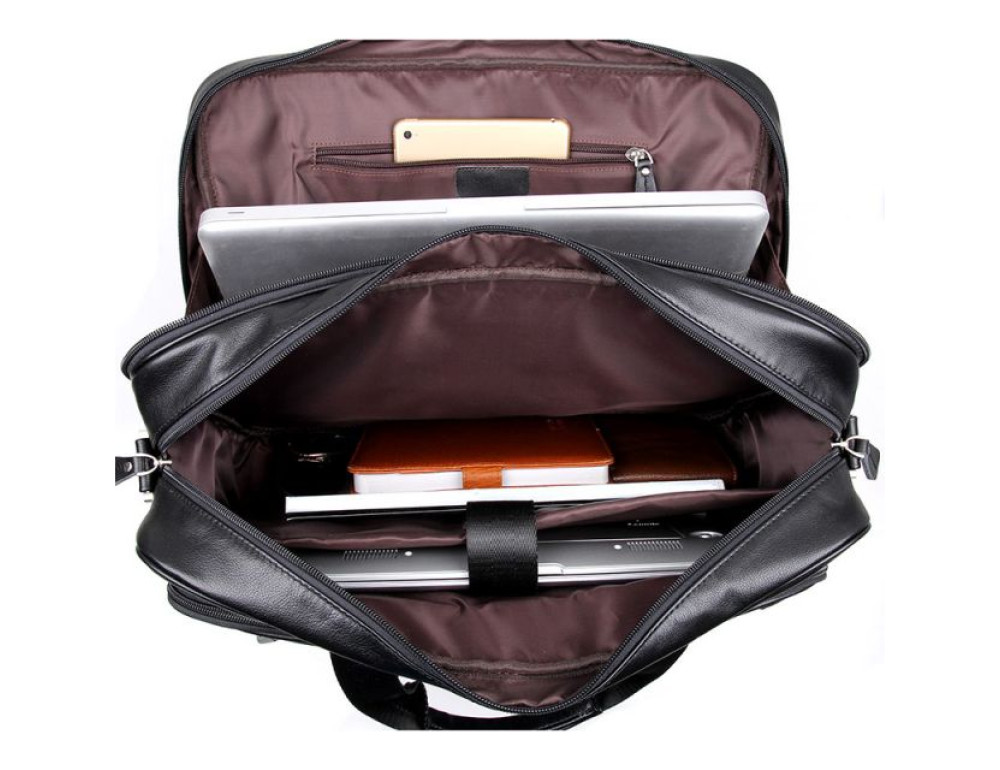 Чоловіча шкіряна сумка TIDING BAG 7367A - Фотографія № 2