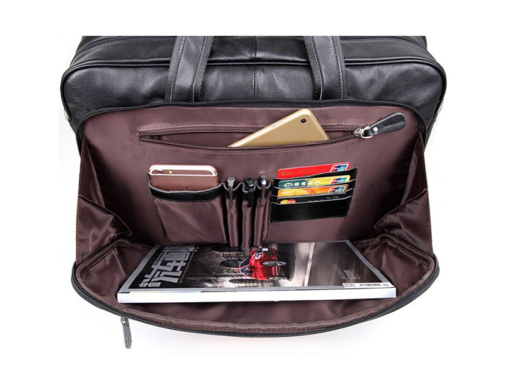 Чоловіча шкіряна сумка TIDING BAG 7367A - Фотографія № 11