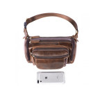 Шкіряна сумка на пояс Bexhill Bx8355C коричнева - Фотографія № 105