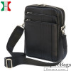 Чоловіча шкіряна сумка Black Diamond BD11A чорна
