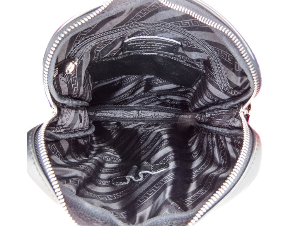 Чоловіча шкіряна почтальонка Black Diamond BD26A чорна - Фотографія № 10
