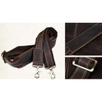 Вінтажна сумка з кінської шкіри TIDING BAG T1019 коричнева - Фотографія № 108