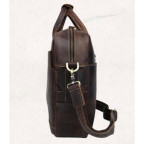 Вінтажна сумка з кінської шкіри TIDING BAG T1019 коричнева - Фотографія № 102