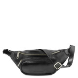 Чорна напоясний шкіряна сумка Tuscany Leather TL141797 Black