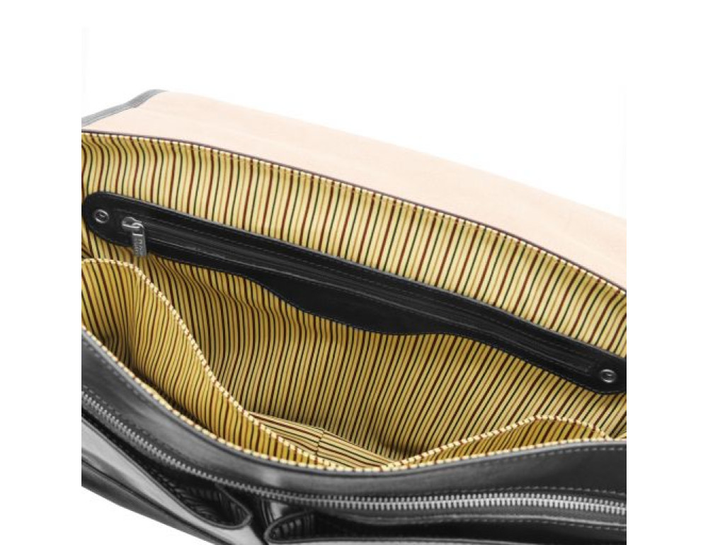 Чорна велика сумка-портфель MANTOVA Tuscany Leather TL142068 Black - Фотографія № 3