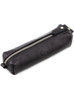 Чёрная кожаная ключница из гладкой кожи Grande Pelle 40261012