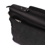 Чорна сумка-портфель з тканини та шкіри TARWA RAG-3960-3md - Фотографія № 105