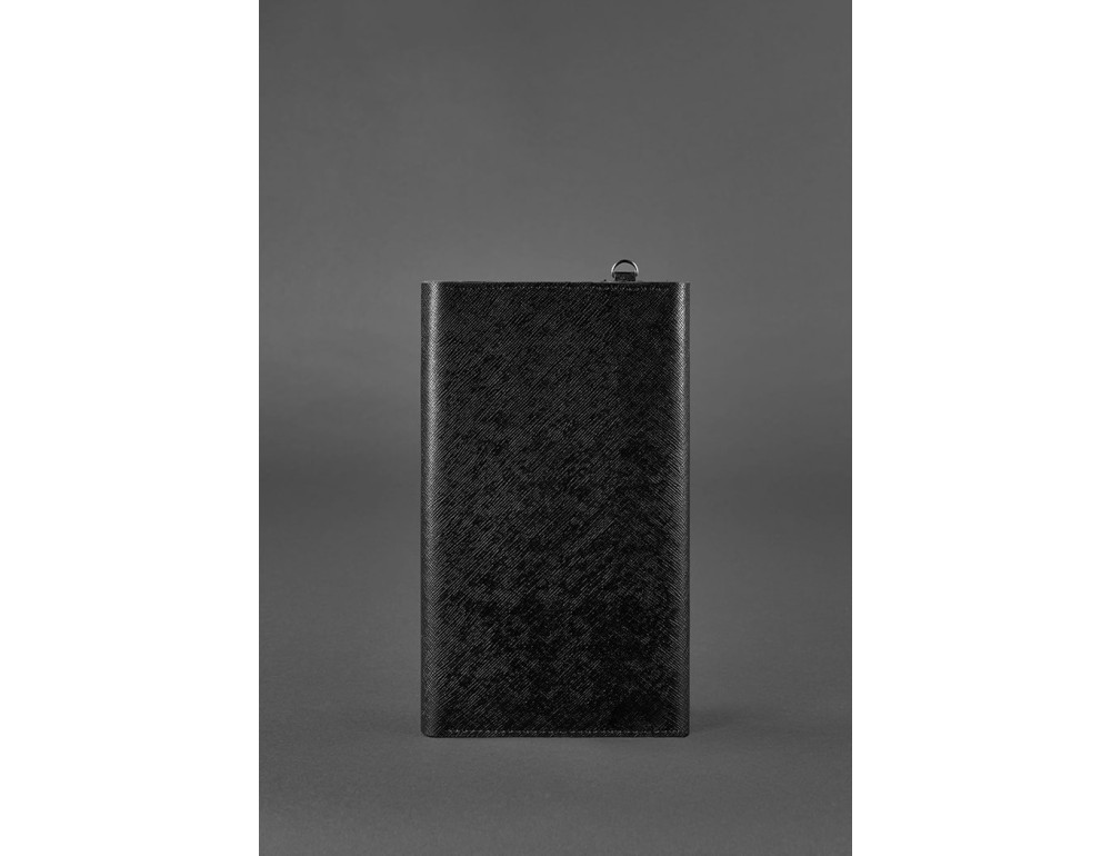 Чёрный клатч под документы из saffiano Blanknote BN-TK-5-1-bw - Фото № 5