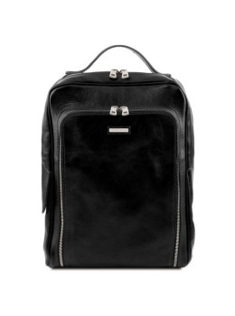 Чёрный кожаный рюкзак среднего размера BANGKOK Tuscany Leather TL141793 Black