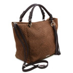 Стильна італійська сумочка для жінок коричневого кольору Tuscany Leather TL142066 CINNAMON - Фотографія № 102