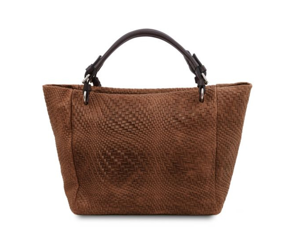Стильна італійська сумочка для жінок коричневого кольору Tuscany Leather TL142066 CINNAMON - Фотографія № 4