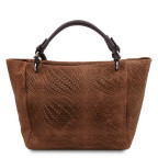 Стильна італійська сумочка для жінок коричневого кольору Tuscany Leather TL142066 CINNAMON - Фотографія № 103
