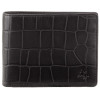 Чорний чоловічий шкіряний портмоне Visconti CR92 BLK Gator c RFID (Black)