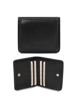 Эксклюзивный женский кошелёк маленького размера Tuscany Leather TL142059 Black