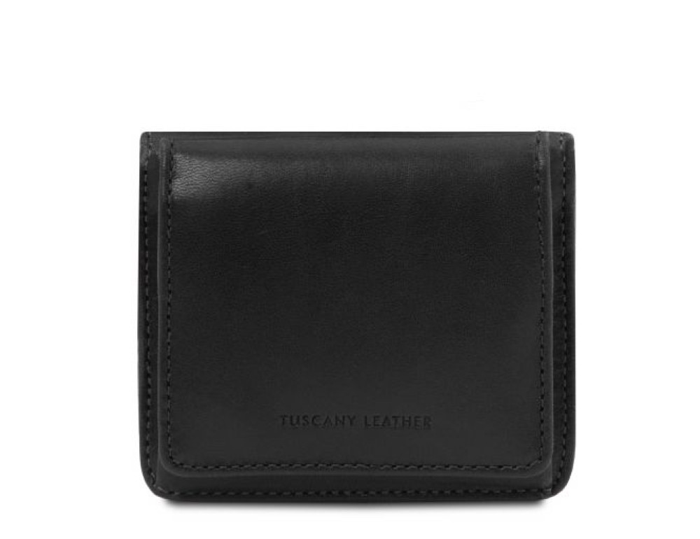 Ексклюзивний жіночий гаманець маленького розміру Tuscany Leather TL142059 Black - Фотографія № 2
