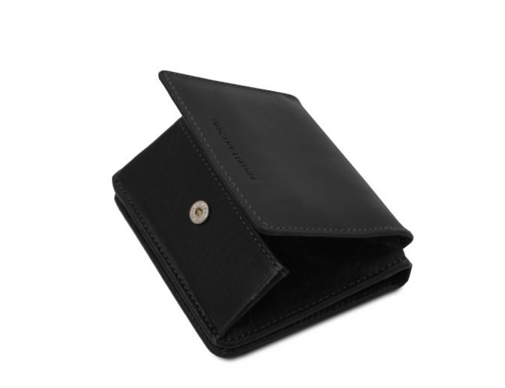 Ексклюзивний жіночий гаманець маленького розміру Tuscany Leather TL142059 Black - Фотографія № 6
