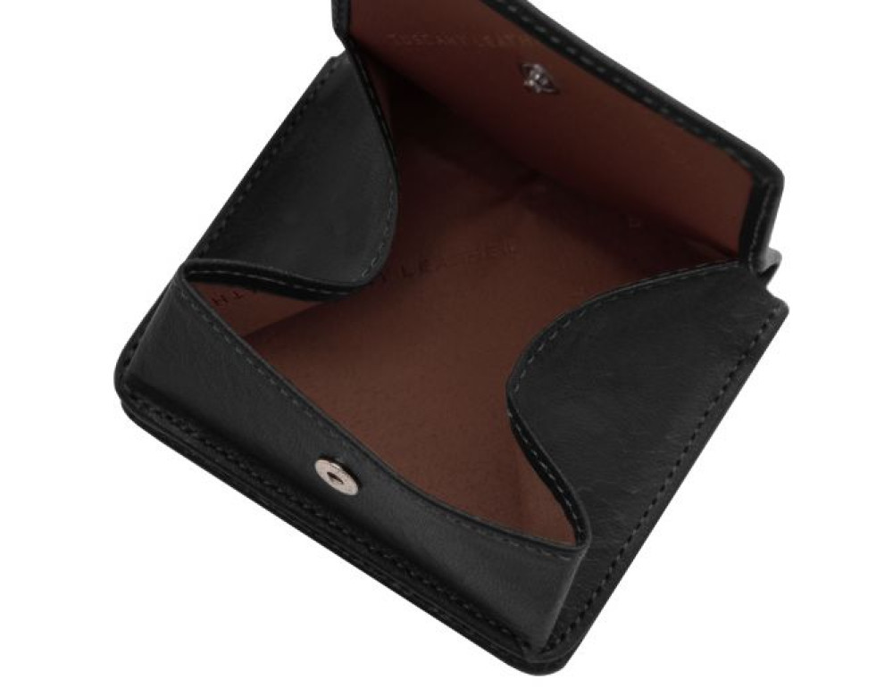 Ексклюзивний жіночий гаманець маленького розміру Tuscany Leather TL142059 Black - Фотографія № 7