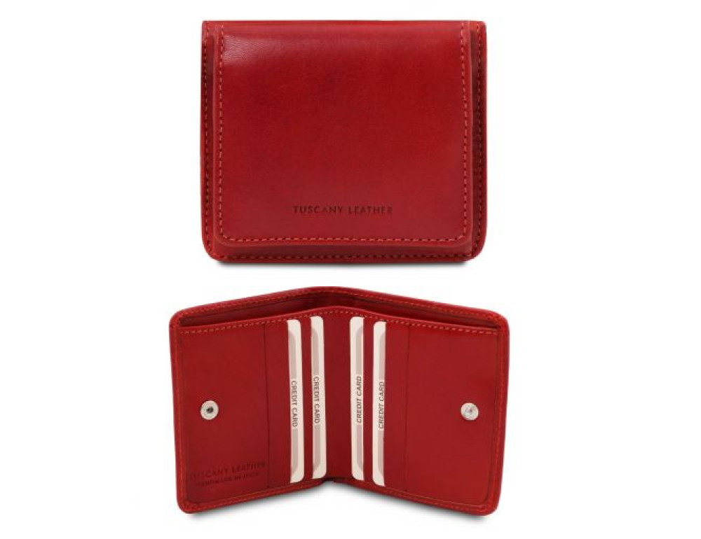 Елітний жіночий гаманець із Італії Tuscany Leather TL142059 Red - Фотографія № 1 Елітний жіночий гаманець із Італії Tuscany Leather TL142059 Red - Фотографія № 1