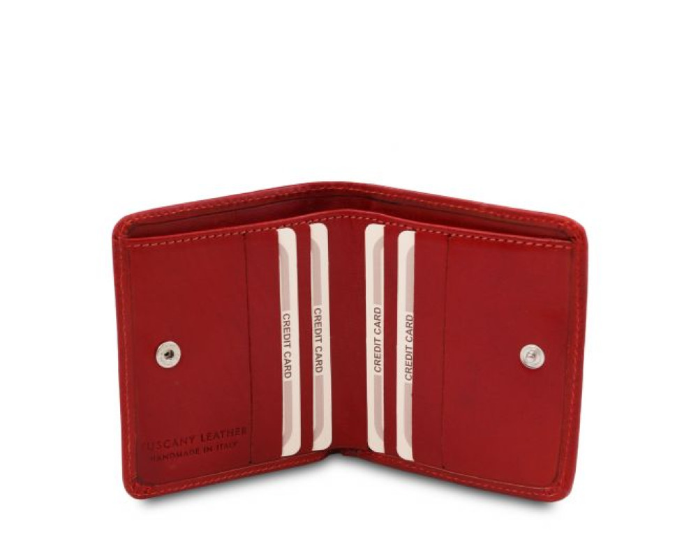 Елітний жіночий гаманець із Італії Tuscany Leather TL142059 Red - Фотографія № 3