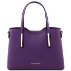 Фіолетова жіноча шкіряна сумка Tuscany Leather TL141521 PURPLE - Фотографія № 100