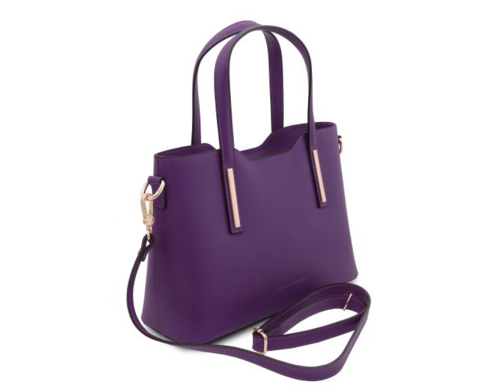 Фіолетова жіноча шкіряна сумка Tuscany Leather TL141521 PURPLE - Фотографія № 2