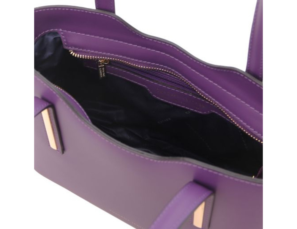 Фіолетова жіноча шкіряна сумка Tuscany Leather TL141521 PURPLE - Фотографія № 5