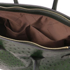 Зелена жіноча сумка зі страусиної шкіри Tuscany Leather TL142120 Forest Green - Фотографія № 105