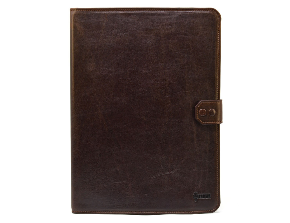 Коричневая папка полностью из кожи под документы формата А-4 TARWA GC-0314-4lx - Фото № 1 Коричневая папка полностью из кожи под документы формата А-4 TARWA GC-0314-4lx - Фото № 1