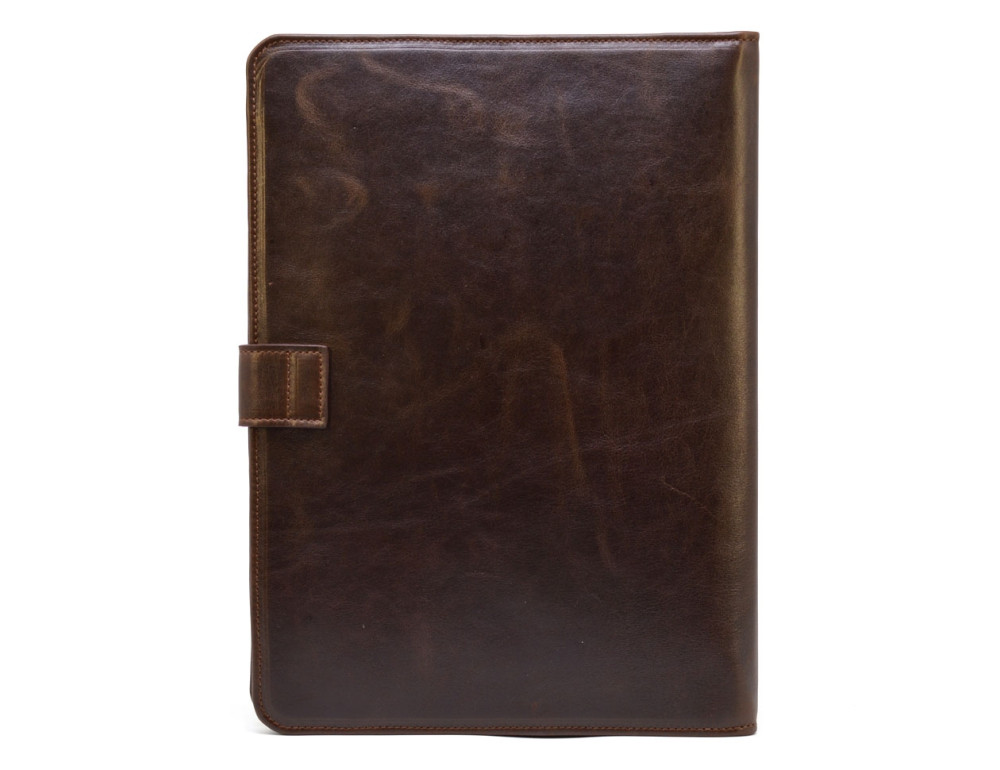Коричневая папка полностью из кожи под документы формата А-4 TARWA GC-0314-4lx - Фото № 5